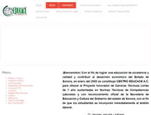 Tablet Screenshot of educace.edu.mx
